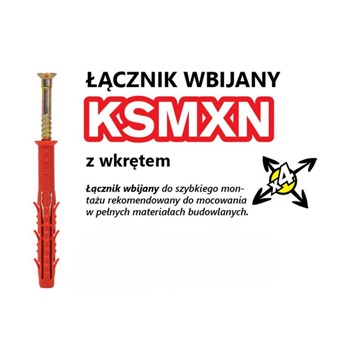 Łącznik wbijany KSMXN 8x80 S/T Starfix Amex