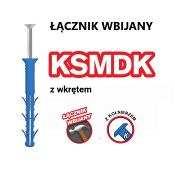 Łącznik Wbijany KSMDK z Wkrętem Bez Kołnierza