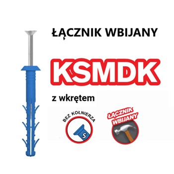 Łącznik Wbijany KSMDK z Wkrętem Bez Kołnierza
