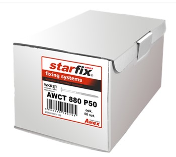 Wkręt ciesielski AWCT Amex Starfix kołek montażowy kołki montażowe 