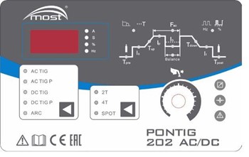 Spawarka TIG PONTIG 202 AC/DC MOST urządzenia spawalnicze