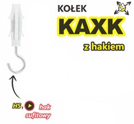Kołek KAXK z hakiem sufitowym Amex Starfix kołek montażowy kołki montażowe 