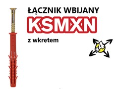 Kołek KSMXN do wbijania bez kołnierza Amex Starfix kołek montażowy kołki montażowe 