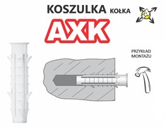Koszulka kołka AXK Amex Starfix kołek montażowy kołki montażowe 